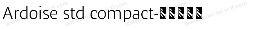 Ardoise std compact字体转换